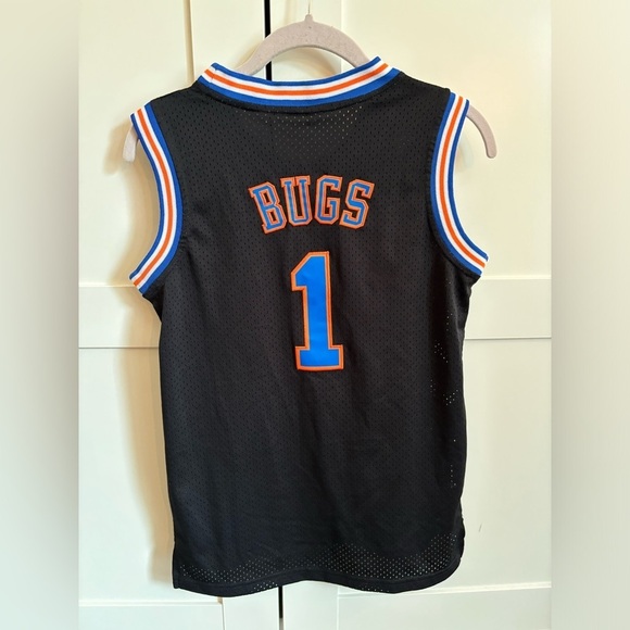 Michael Jordan Space Jam Looney Tune Squad Basketball Jersey "Bugs 1" Size Small - Picture 2 of 4